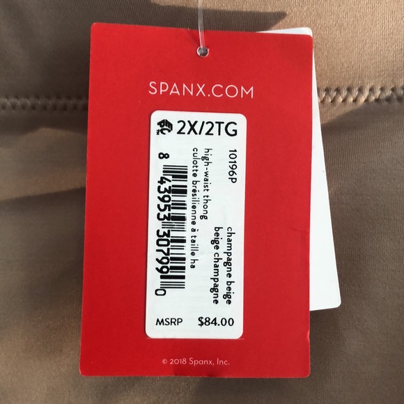 NWT 2X Spanx Thong Shaper High Waist Panty - Picture 2 of 6